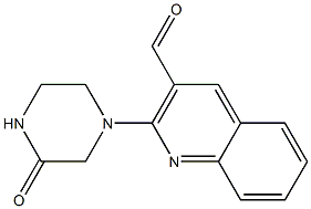 2-(3-oxopiperazin-1-yl)quinoline-3-carbaldehyde Structure