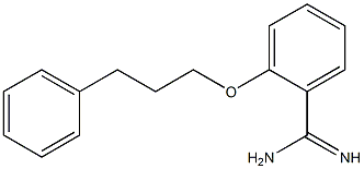 2-(3-phenylpropoxy)benzenecarboximidamide,,结构式