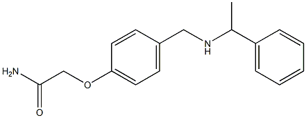 2-(4-{[(1-phenylethyl)amino]methyl}phenoxy)acetamide Structure