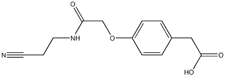 2-(4-{[(2-cyanoethyl)carbamoyl]methoxy}phenyl)acetic acid