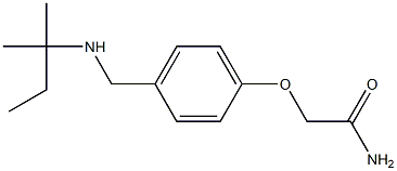 2-(4-{[(2-methylbutan-2-yl)amino]methyl}phenoxy)acetamide Structure