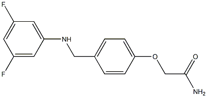 2-(4-{[(3,5-difluorophenyl)amino]methyl}phenoxy)acetamide|