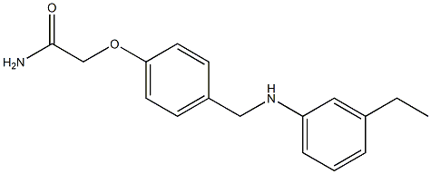 2-(4-{[(3-ethylphenyl)amino]methyl}phenoxy)acetamide Structure