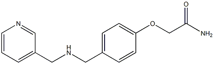 2-(4-{[(pyridin-3-ylmethyl)amino]methyl}phenoxy)acetamide 结构式