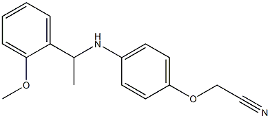 2-(4-{[1-(2-methoxyphenyl)ethyl]amino}phenoxy)acetonitrile Structure