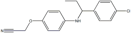 2-(4-{[1-(4-chlorophenyl)propyl]amino}phenoxy)acetonitrile