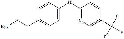 2-(4-{[5-(trifluoromethyl)pyridin-2-yl]oxy}phenyl)ethanamine Struktur