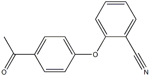 2-(4-acetylphenoxy)benzonitrile Struktur