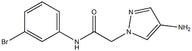 2-(4-amino-1H-pyrazol-1-yl)-N-(3-bromophenyl)acetamide
