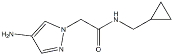 2-(4-amino-1H-pyrazol-1-yl)-N-(cyclopropylmethyl)acetamide Structure