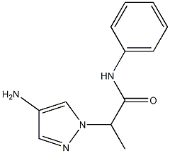 2-(4-amino-1H-pyrazol-1-yl)-N-phenylpropanamide 结构式