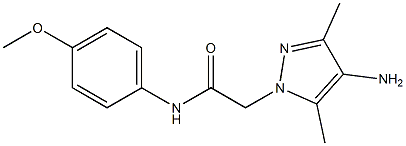 2-(4-amino-3,5-dimethyl-1H-pyrazol-1-yl)-N-(4-methoxyphenyl)acetamide