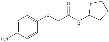 2-(4-aminophenoxy)-N-cyclopentylacetamide 化学構造式