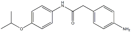 2-(4-aminophenyl)-N-[4-(propan-2-yloxy)phenyl]acetamide Structure