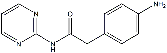 2-(4-aminophenyl)-N-pyrimidin-2-ylacetamide Structure