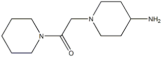 2-(4-aminopiperidin-1-yl)-1-(piperidin-1-yl)ethan-1-one 化学構造式