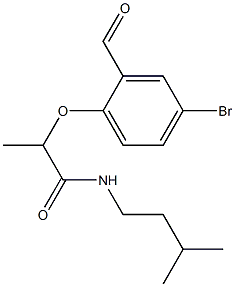  2-(4-bromo-2-formylphenoxy)-N-(3-methylbutyl)propanamide