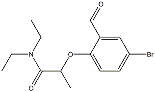 2-(4-bromo-2-formylphenoxy)-N,N-diethylpropanamide