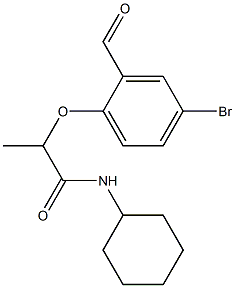 2-(4-bromo-2-formylphenoxy)-N-cyclohexylpropanamide