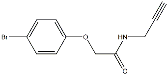 2-(4-bromophenoxy)-N-prop-2-ynylacetamide,,结构式