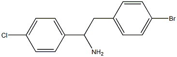 2-(4-bromophenyl)-1-(4-chlorophenyl)ethan-1-amine Struktur