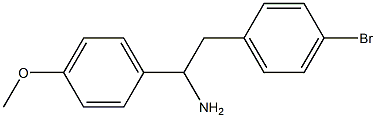 2-(4-bromophenyl)-1-(4-methoxyphenyl)ethanamine 结构式