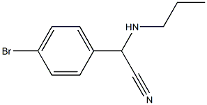 2-(4-bromophenyl)-2-(propylamino)acetonitrile Structure