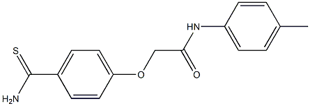 2-(4-carbamothioylphenoxy)-N-(4-methylphenyl)acetamide