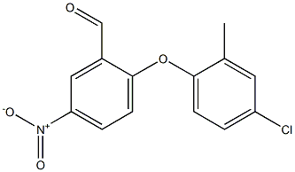 2-(4-chloro-2-methylphenoxy)-5-nitrobenzaldehyde Struktur