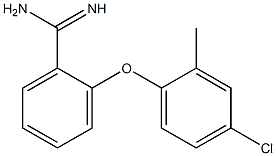 2-(4-chloro-2-methylphenoxy)benzene-1-carboximidamide,,结构式