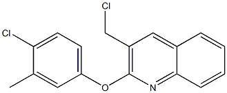 2-(4-chloro-3-methylphenoxy)-3-(chloromethyl)quinoline 结构式