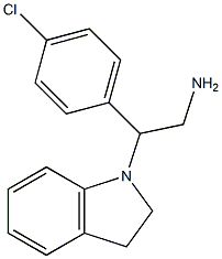  2-(4-chlorophenyl)-2-(2,3-dihydro-1H-indol-1-yl)ethan-1-amine