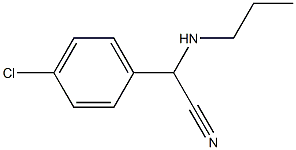 2-(4-chlorophenyl)-2-(propylamino)acetonitrile Structure