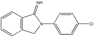 2-(4-chlorophenyl)-2,3-dihydro-1H-isoindol-1-imine Structure