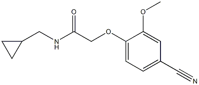 2-(4-cyano-2-methoxyphenoxy)-N-(cyclopropylmethyl)acetamide