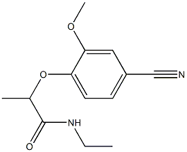 2-(4-cyano-2-methoxyphenoxy)-N-ethylpropanamide