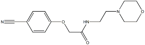 2-(4-cyanophenoxy)-N-(2-morpholin-4-ylethyl)acetamide Structure