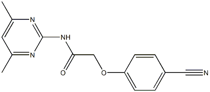 2-(4-cyanophenoxy)-N-(4,6-dimethylpyrimidin-2-yl)acetamide