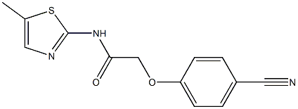 2-(4-cyanophenoxy)-N-(5-methyl-1,3-thiazol-2-yl)acetamide|