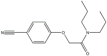 2-(4-cyanophenoxy)-N,N-dipropylacetamide Structure