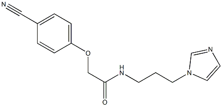  2-(4-cyanophenoxy)-N-[3-(1H-imidazol-1-yl)propyl]acetamide