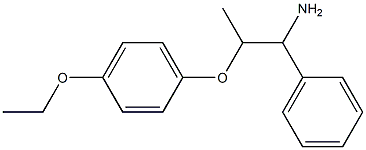 2-(4-ethoxyphenoxy)-1-phenylpropan-1-amine 化学構造式