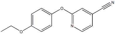 2-(4-ethoxyphenoxy)isonicotinonitrile,,结构式