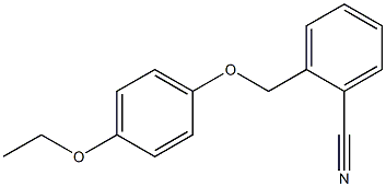 2-(4-ethoxyphenoxymethyl)benzonitrile Struktur