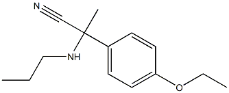 2-(4-ethoxyphenyl)-2-(propylamino)propanenitrile 结构式