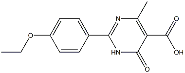 2-(4-ethoxyphenyl)-4-methyl-6-oxo-1,6-dihydropyrimidine-5-carboxylic acid Structure