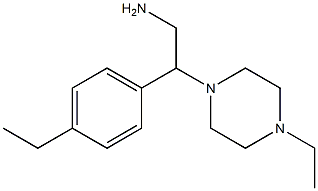 2-(4-ethylphenyl)-2-(4-ethylpiperazin-1-yl)ethanamine,,结构式