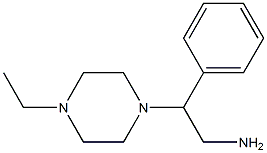 2-(4-ethylpiperazin-1-yl)-2-phenylethan-1-amine 化学構造式