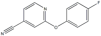 2-(4-fluorophenoxy)isonicotinonitrile 化学構造式