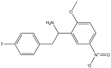 2-(4-fluorophenyl)-1-(2-methoxy-5-nitrophenyl)ethan-1-amine Structure